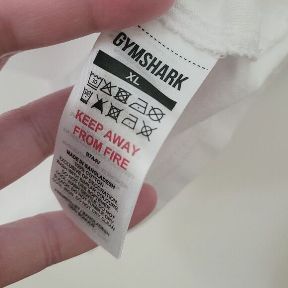 Gymshark Legacy Oversized Tee Shirt in White Size Extra Large - Picture 4 of 7